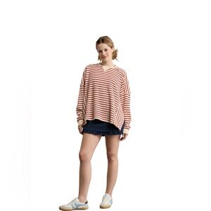 American Eagle outfitters Big Hug Crew Neck Waffle Sweatshirt -M